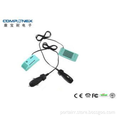 Deodorize White Quiet Car Air Purifier Low Power Consumptio